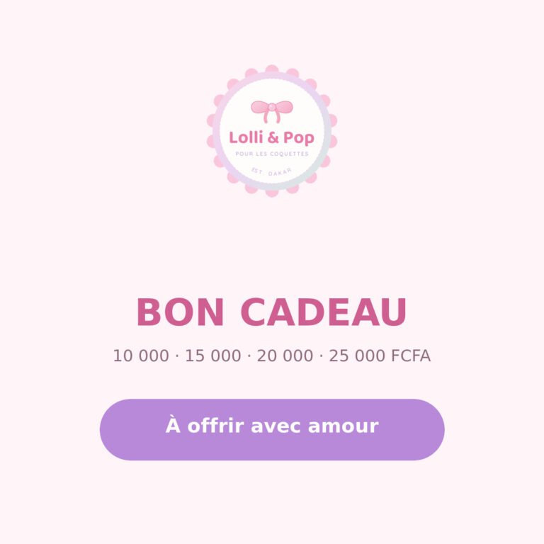 Bon cadeau Lolli & Pop