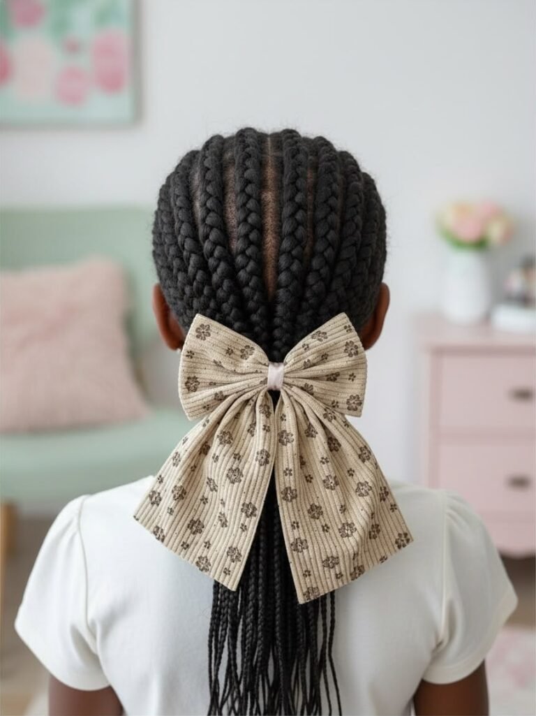 Nœud couleur caramel à motifs