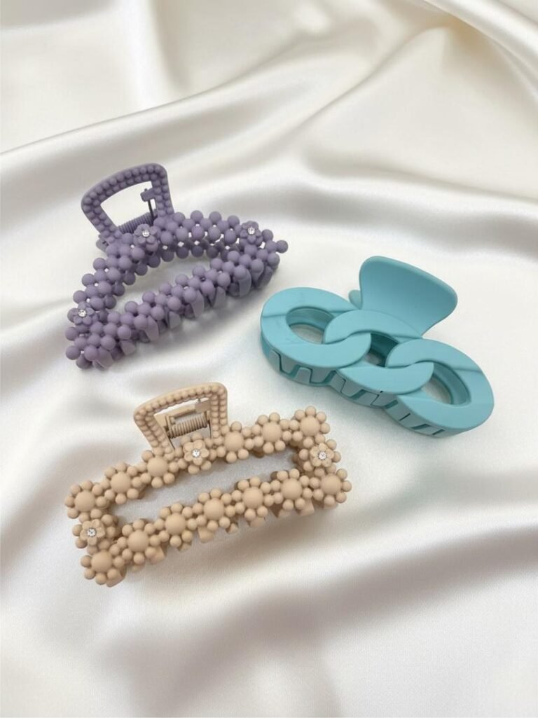 Lot de 3 pinces crabe assorties