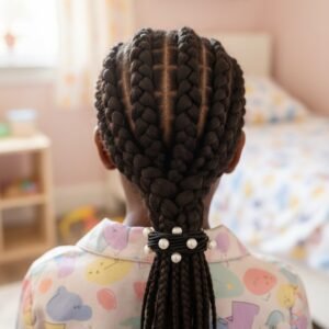 Lot de 25 élastiques noirs perlés