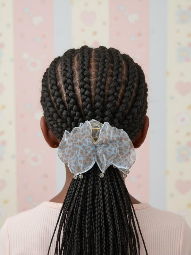 Nœud fleuri bleu ciel